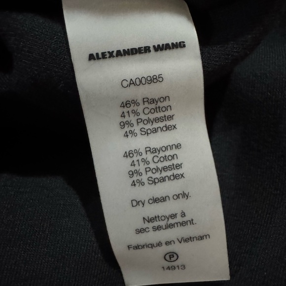 T by Alexander Wang Black Midi Skirt with pockets - Picture 8 of 8